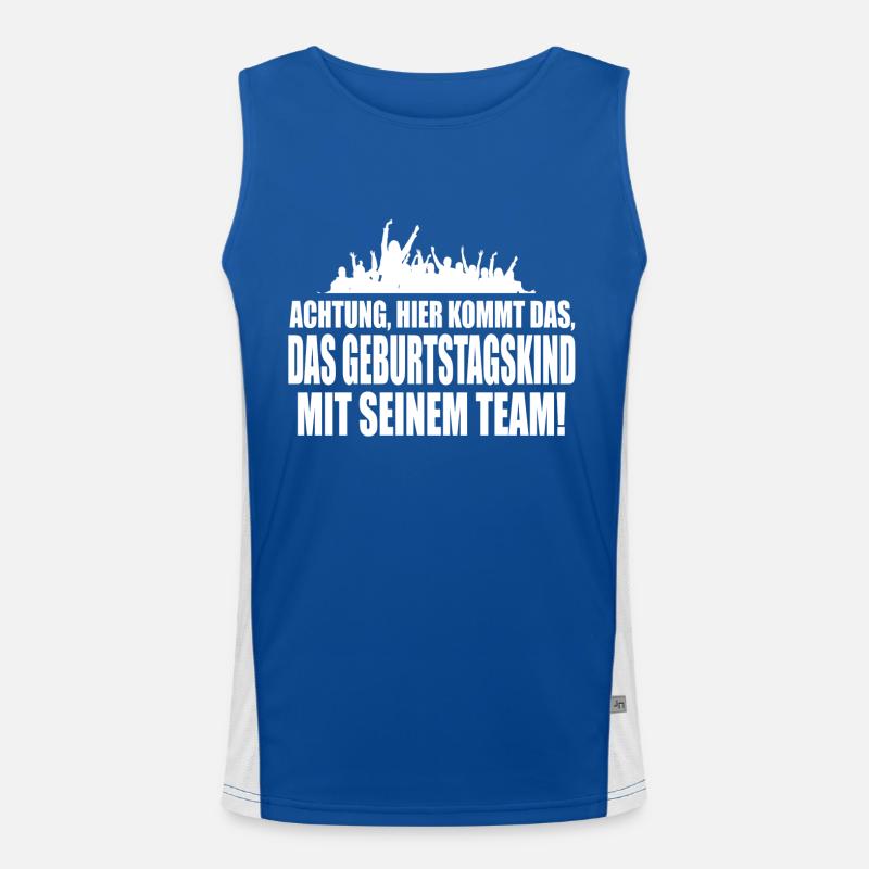 Geburtstag Funktionelles Kontrast-Tank Top für Männer 