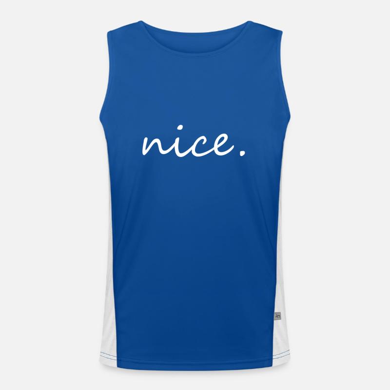 Nice Men's Functional Contrast Tank Top 