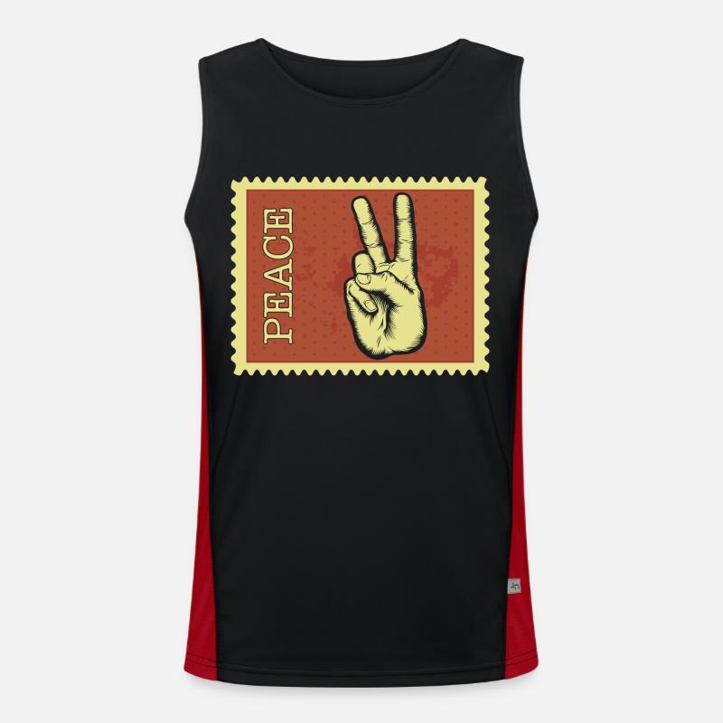 Peace Men's Functional Contrast Tank Top 