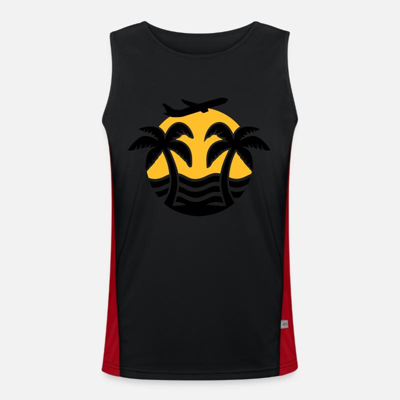 Urlaub Funktionelles Kontrast-Tank Top für Männer 
