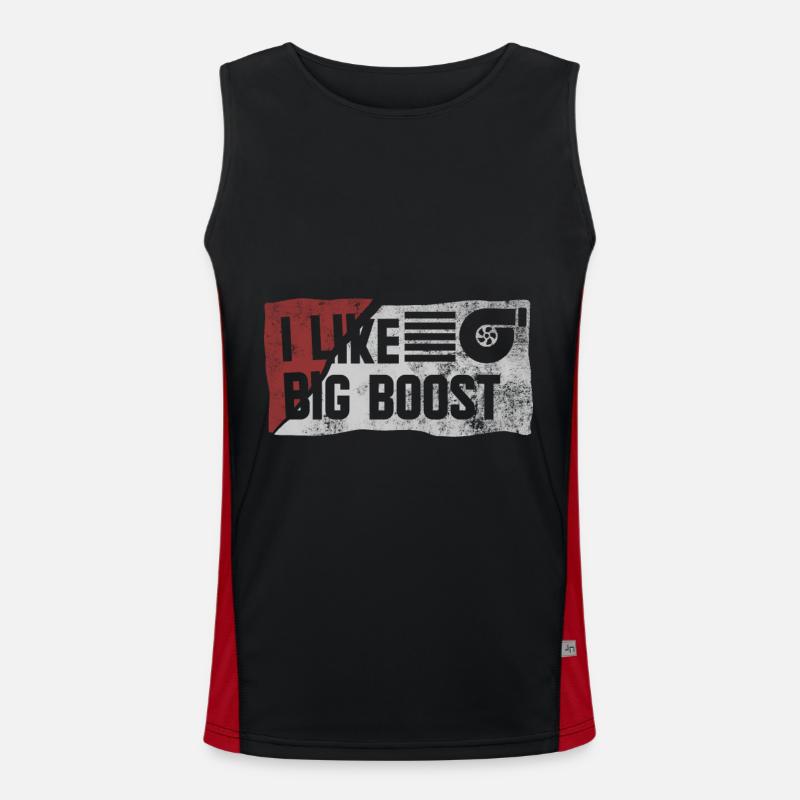 I Like Big Boost Funktionelles Kontrast-Tank Top für Männer 