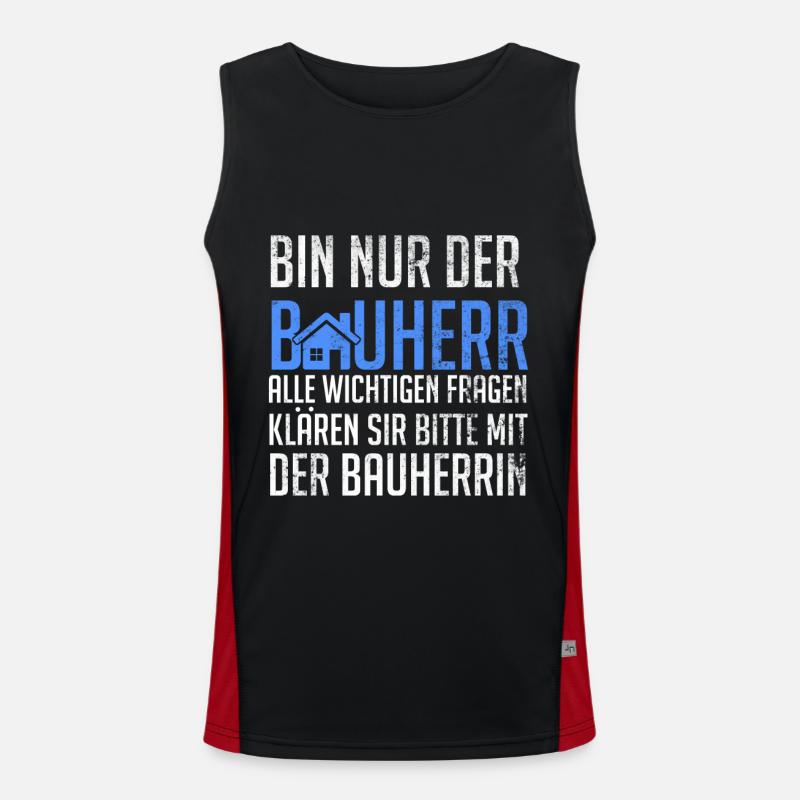 Client Builder Site supervisor Men's Functional Contrast Tank Top 