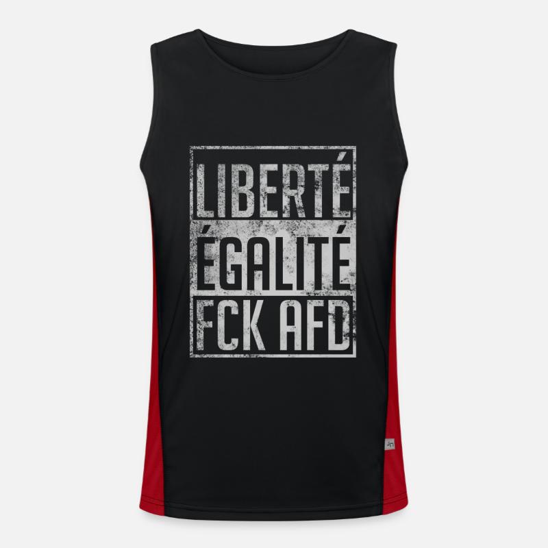 FCK AFD Liberté Égalité Men's Functional Contrast Tank Top 