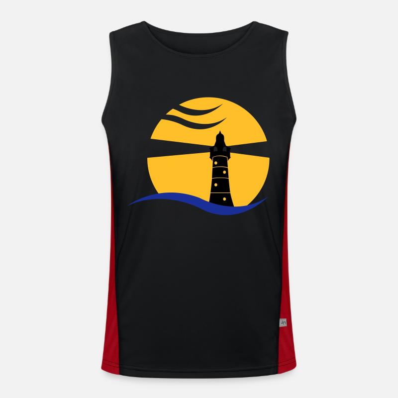 leuchtturm_02 Funktionelles Kontrast-Tank Top für Männer 