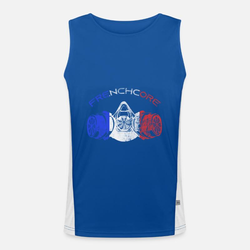 Frenchcore Speedcore Rave Gift Men's Functional Contrast Tank Top 