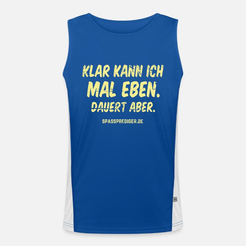 Mal eben Funktionelles Kontrast-Tank Top für Männer 