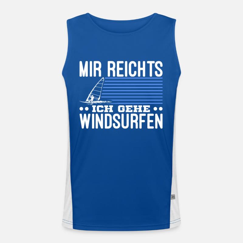 Windsurf Windsurfing Windsurfer Geschenk Funktionelles Kontrast-Tank Top für Männer 