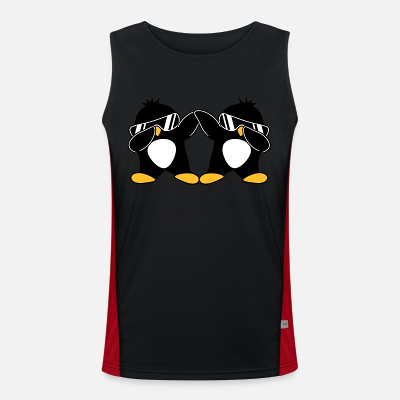 2 Pingouins Dab Débardeur respirant contrasté Homme 