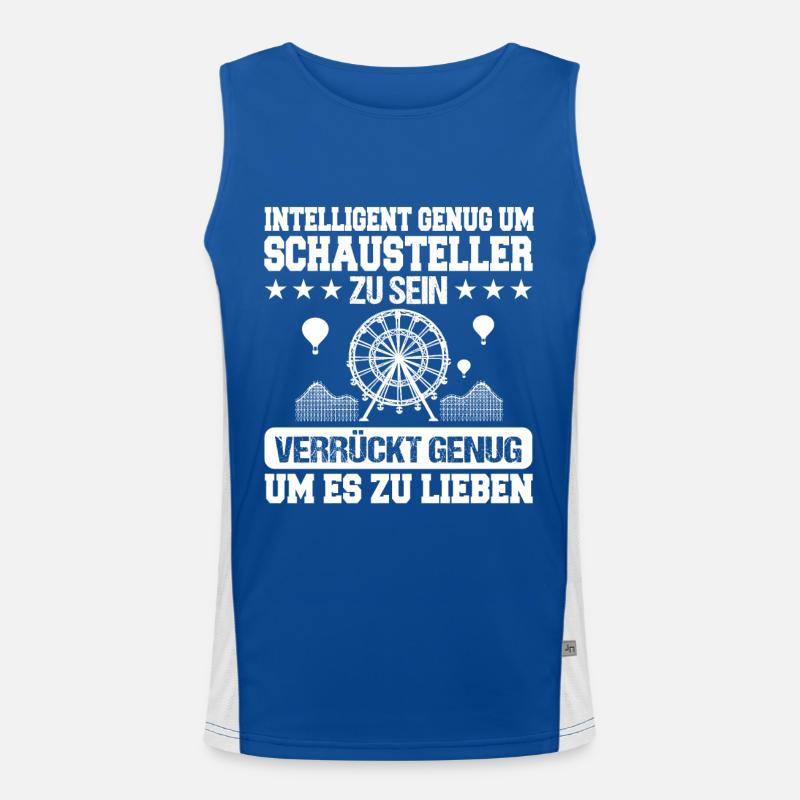 Schausteller Funktionelles Kontrast-Tank Top für Männer 