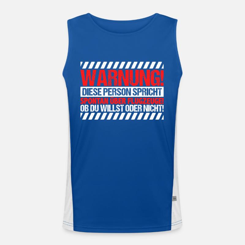 Planespotter Funktionelles Kontrast-Tank Top für Männer 