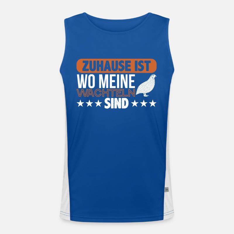 Wachtel Funktionelles Kontrast-Tank Top für Männer 