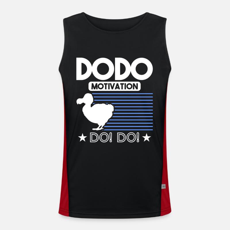 Dodo Dodos Extinct Ornithology Men's Functional Contrast Tank Top 