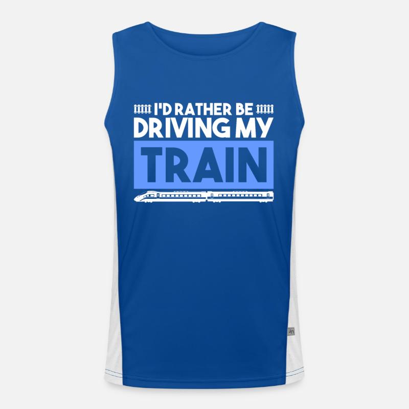 Train driver Men's Functional Contrast Tank Top 