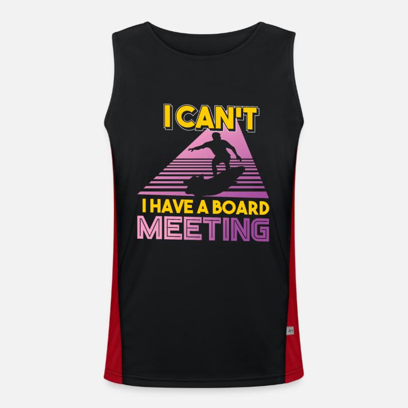 Surfing surfing surfboard surf vacation Men's Functional Contrast Tank Top 