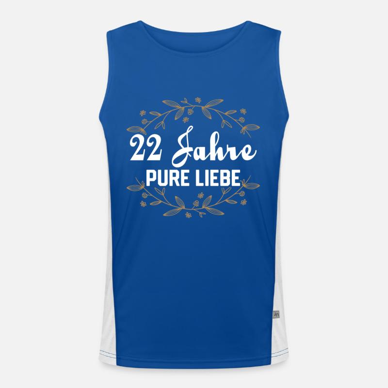 Ehepartner Ehemann Bronzehochzeit Geschenk Funktionelles Kontrast-Tank Top für Männer 