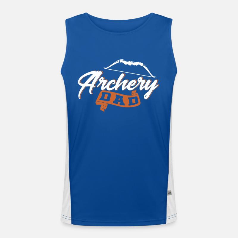 Bogenschütze Sport Bogenschütze Bogenschießen Funktionelles Kontrast-Tank Top für Männer 