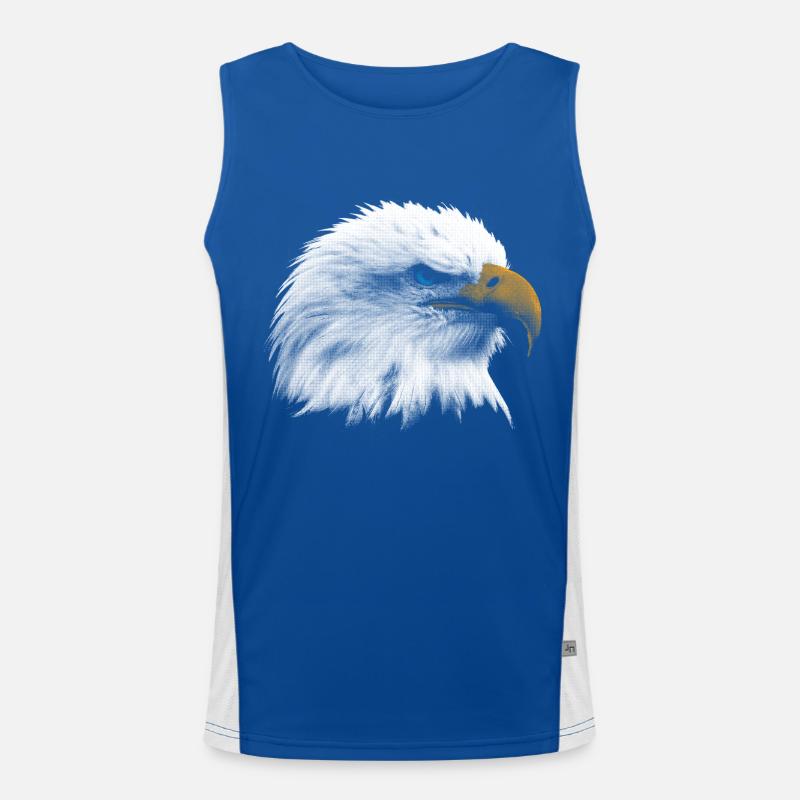 Bald eagle Men's Functional Contrast Tank Top 