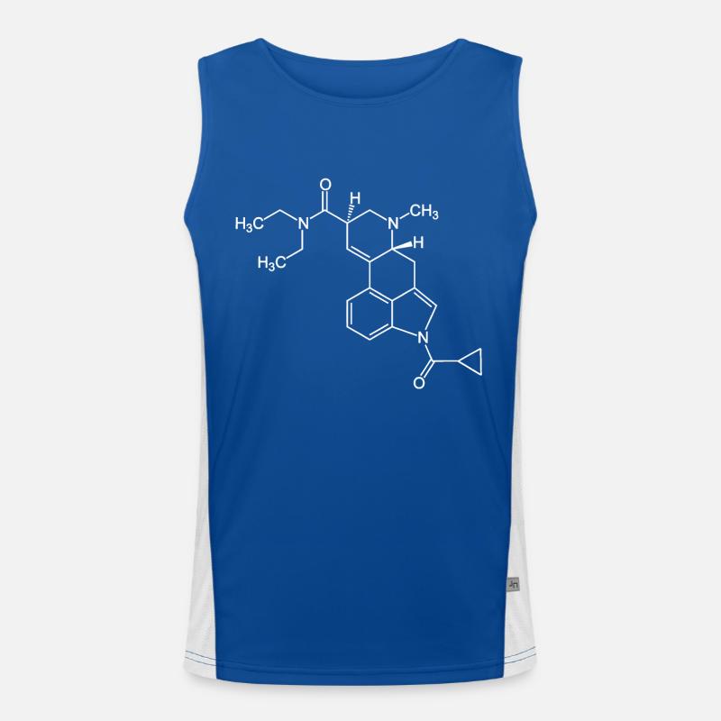 LSD Chemical Structure | Chemistry Study Teaching Men's Functional Contrast Tank Top 