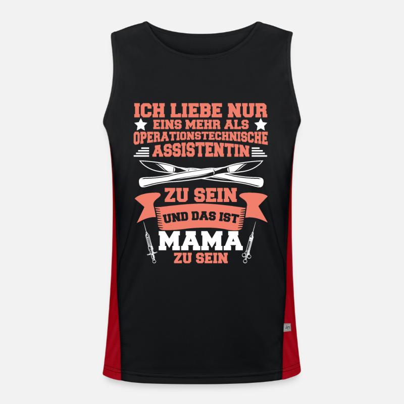 Krankenhaus Spruch Geschenk Funktionelles Kontrast-Tank Top für Männer 