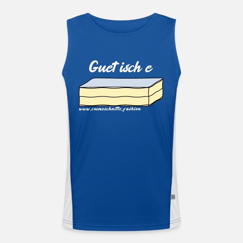 Guet isch e Cremeschnitte Funktionelles Kontrast-Tank Top für Männer 