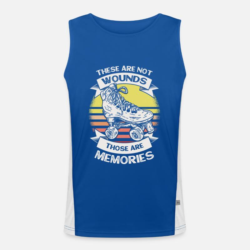 Roller Skate Girl Roller Roller Girl Men's Functional Contrast Tank Top 