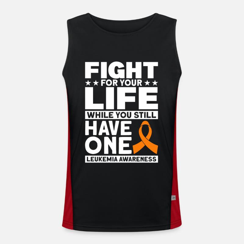 Patient Leukemia Gift Men's Functional Contrast Tank Top 