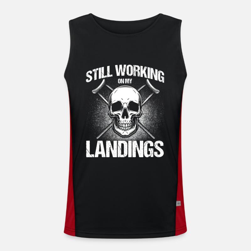 Good improvement Bone fracture Broken leg Men's Functional Contrast Tank Top 