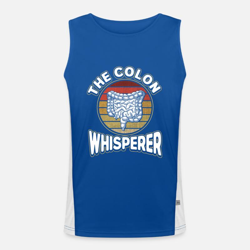 Proctologist doctor gastroenterologist gift Men's Functional Contrast Tank Top 