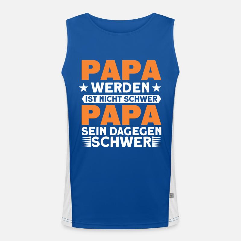 Kinder Papa Vater Geschenk Funktionelles Kontrast-Tank Top für Männer 