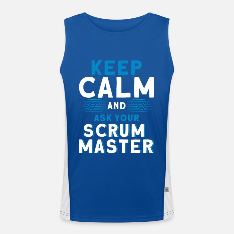 Puppet Chefs Programmer Scrum Master Gift Men's Functional Contrast Tank Top 