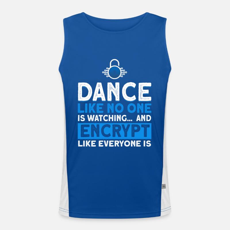 Computer Geek Sécurité informatique Cybersécurité Cadeau Débardeur respirant contrasté Homme 