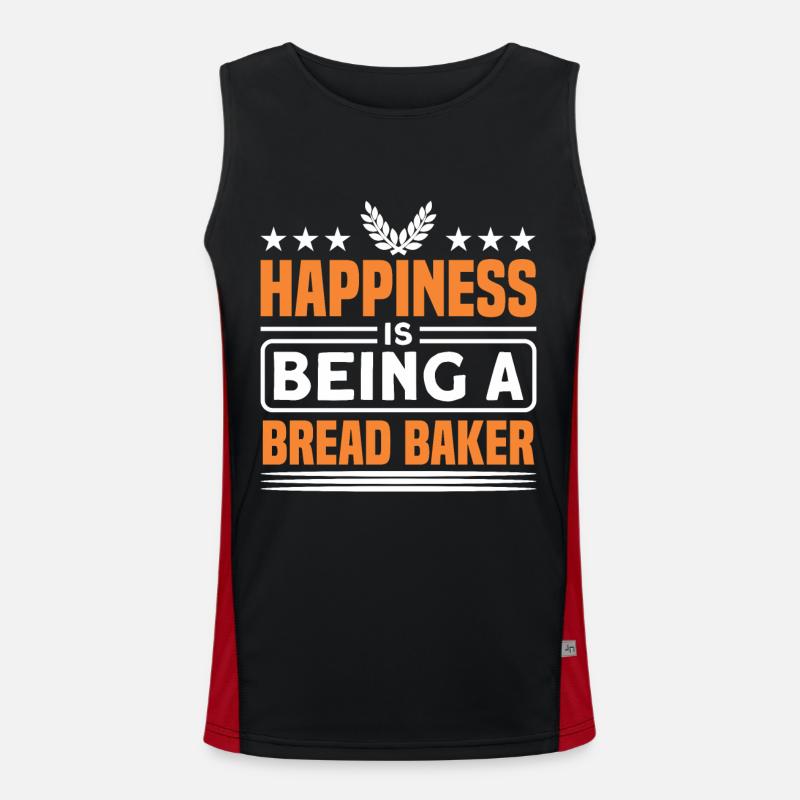 0 Bread Baking Bread Baker Gift Men's Functional Contrast Tank Top 