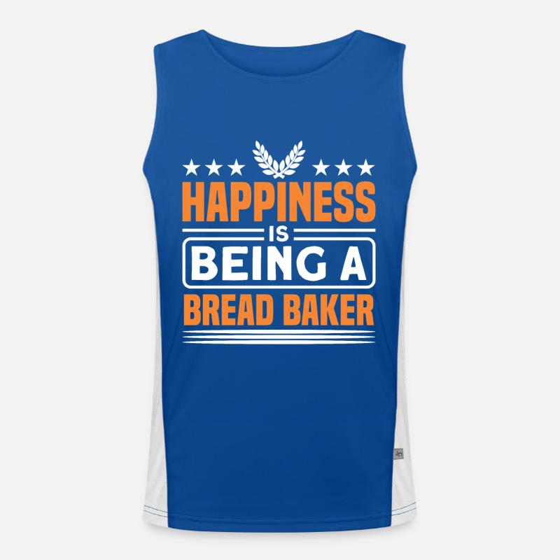 0 Brotbacken Brotbäcker Geschenk Funktionelles Kontrast-Tank Top für Männer 