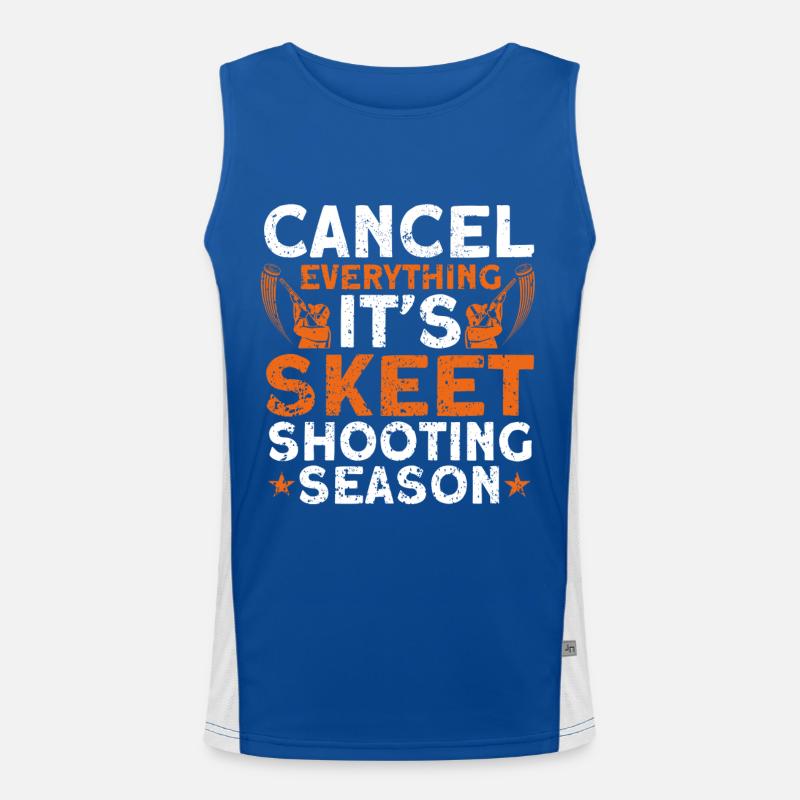 Sagittarius Target Shooting Clay Pigeon Shooting Gift Men's Functional Contrast Tank Top 