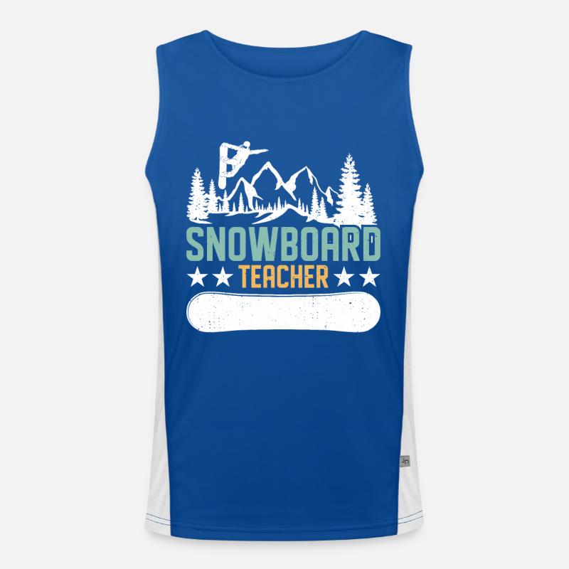 Snowboarder Snowboarden Snowboard Funktionelles Kontrast-Tank Top für Männer 