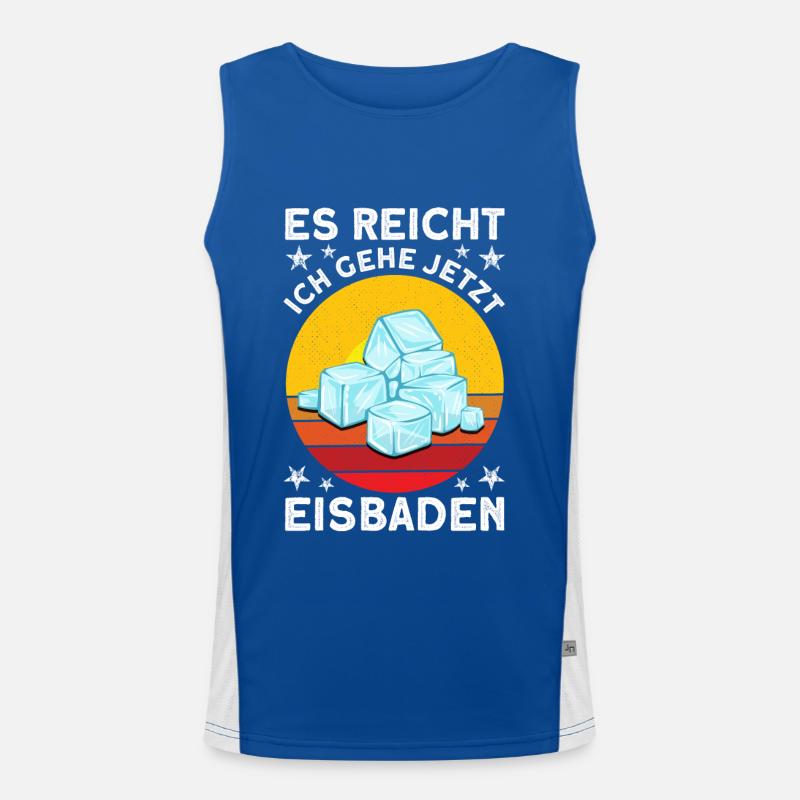 Eisbader Eisbaden Kaltduscher Funktionelles Kontrast-Tank Top für Männer 