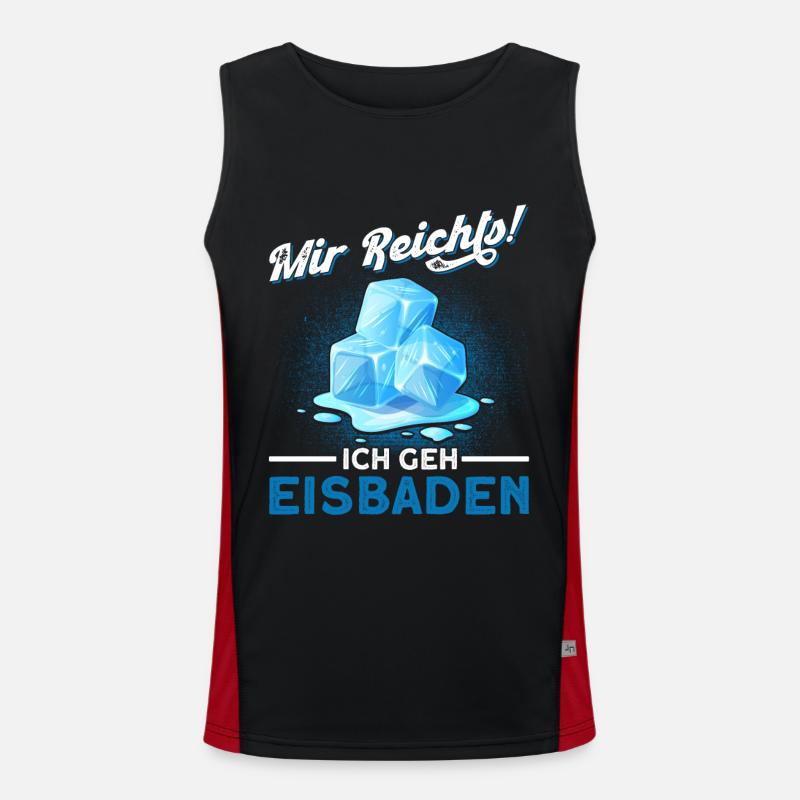 Eisbader Eisschwimmen Eisbaden Funktionelles Kontrast-Tank Top für Männer 