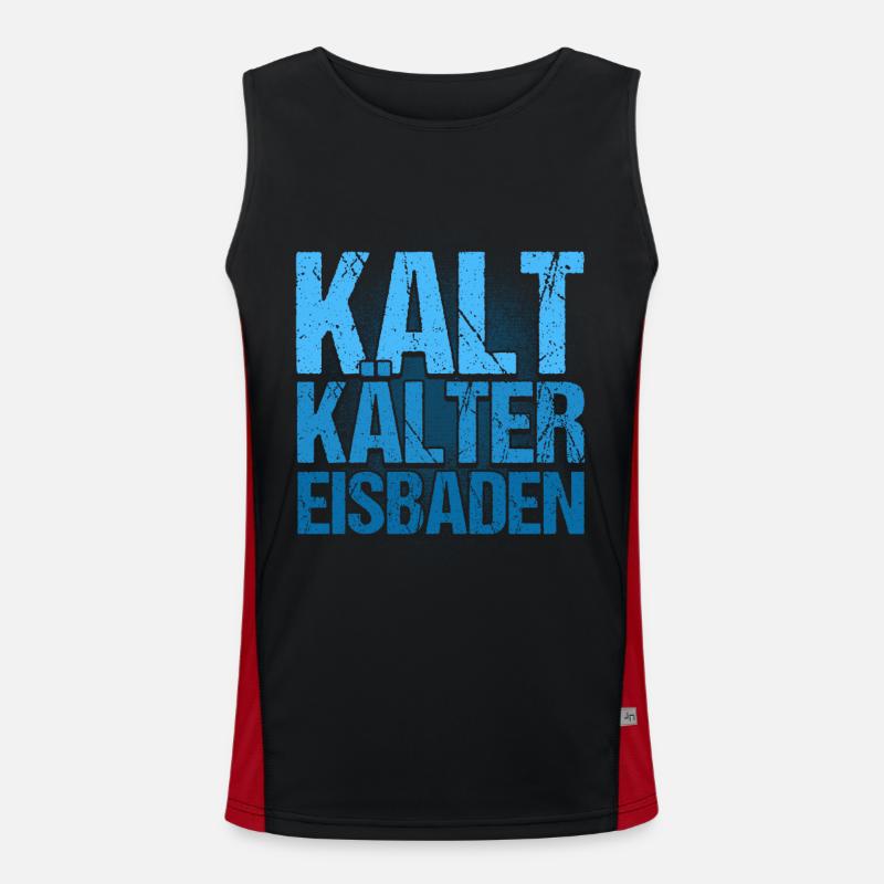 Eisbaden Kaltduscher Eisbader Funktionelles Kontrast-Tank Top für Männer 