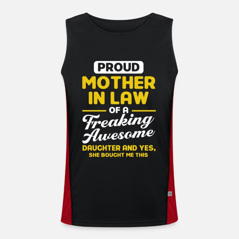 Schwiegermutter Mutter Schwiegermutter Funktionelles Kontrast-Tank Top für Männer 