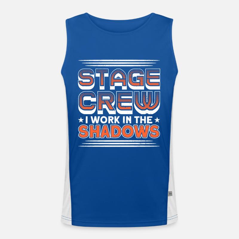 Stage Workers Stage Staff Actors Men's Functional Contrast Tank Top 