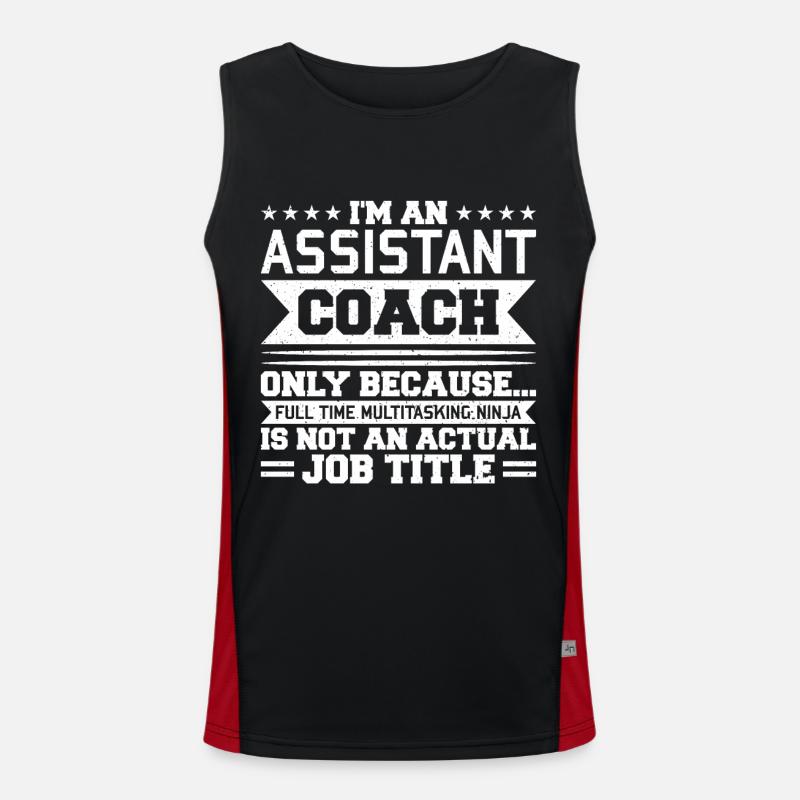 Assistenztrainer Co-Trainer Trainer Funktionelles Kontrast-Tank Top für Männer 