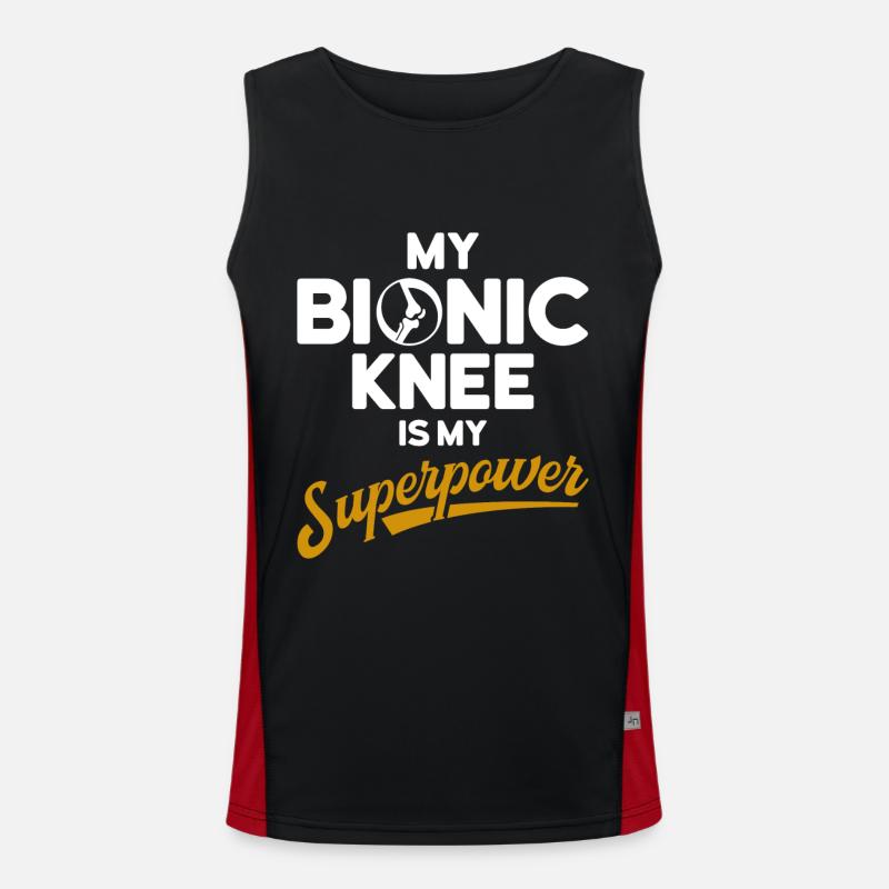 Joint Replacement Patients Knee Joint Replacement Men's Functional Contrast Tank Top 