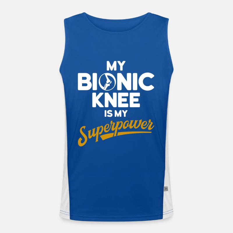 Joint Replacement Patients Knee Joint Replacement Men's Functional Contrast Tank Top 