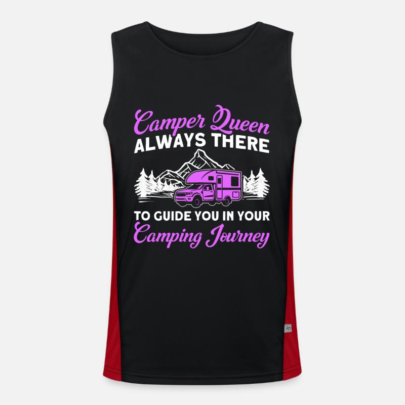 Outdoor Camper Campen Wohnwagen Camping Funktionelles Kontrast-Tank Top für Männer 