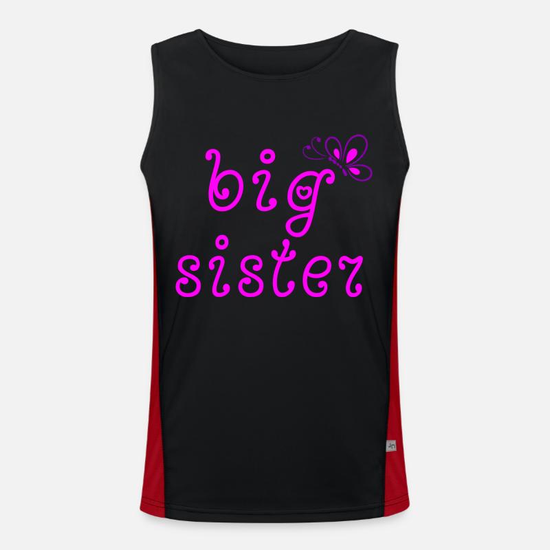 Große Schwester Funktionelles Kontrast-Tank Top für Männer 