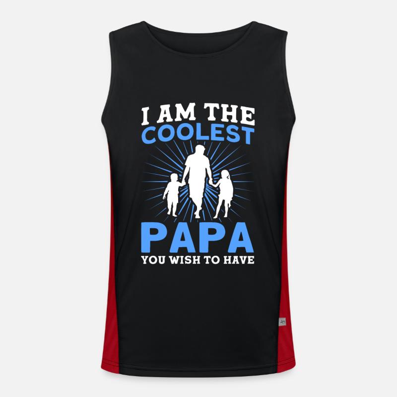 Le plus cool Père Papa Papa Débardeur respirant contrasté Homme 