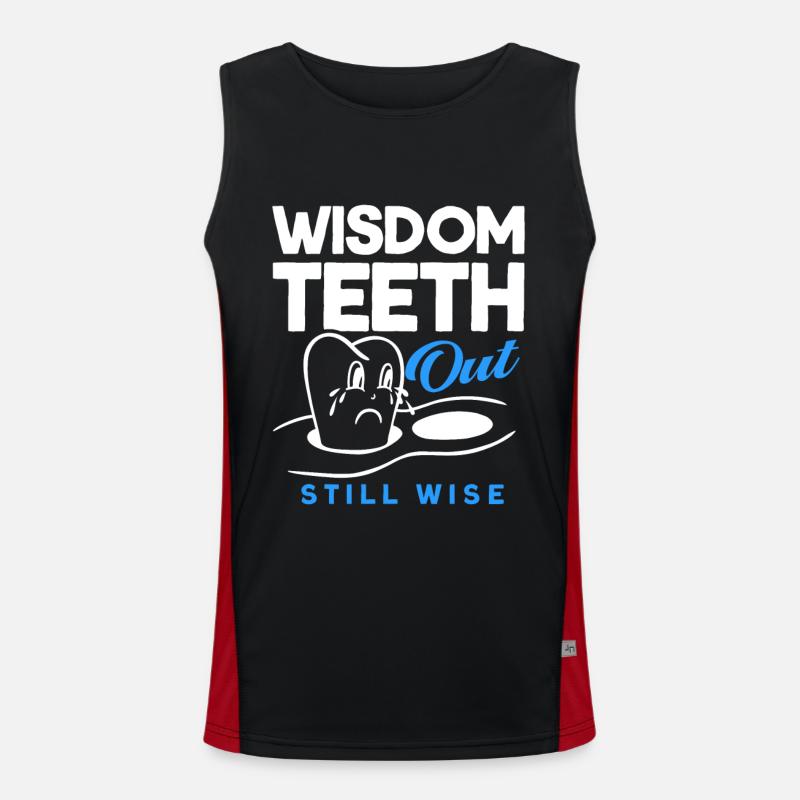 Wisdom Teeth Wisdom Tooth Patient Dentist Men's Functional Contrast Tank Top 