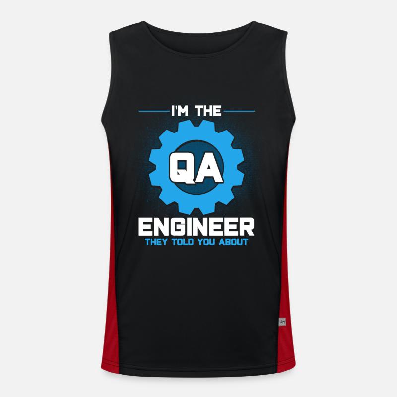 QA Ingenieur QA Tester Software Tester Funktionelles Kontrast-Tank Top für Männer 