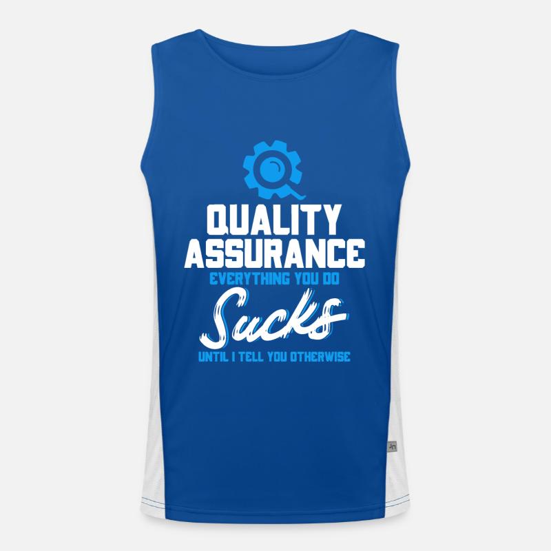 QA Ingenieur QA Tester Software Tester Funktionelles Kontrast-Tank Top für Männer 