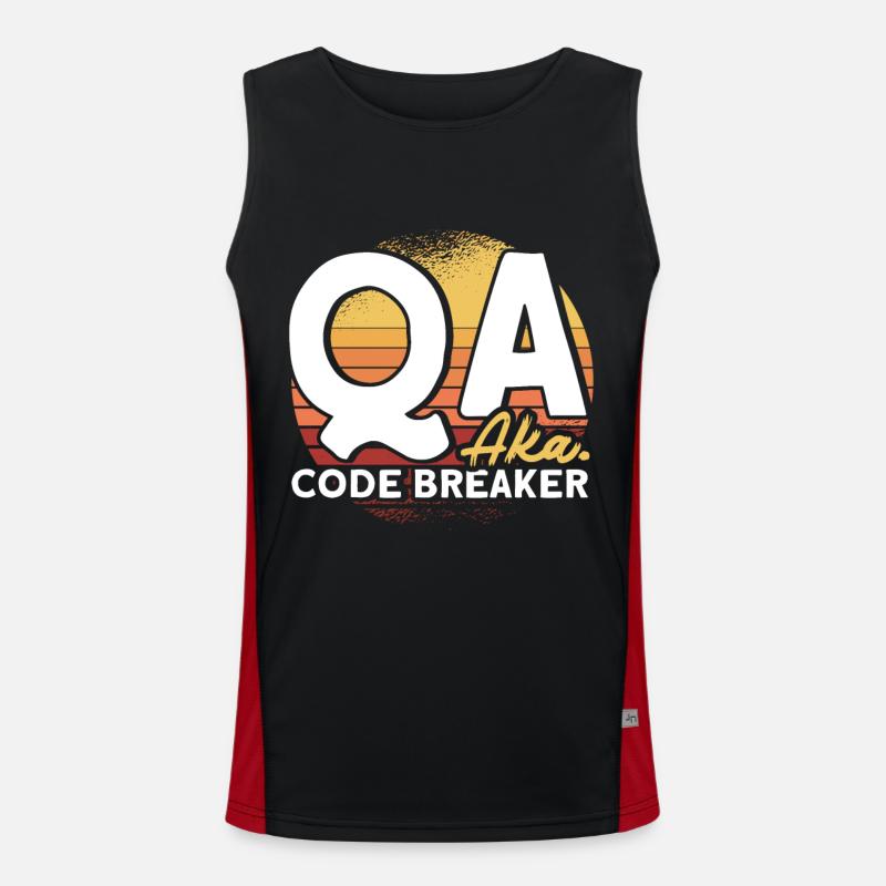 Qa Engineer QA Tester Testeur de logiciels Débardeur respirant contrasté Homme 